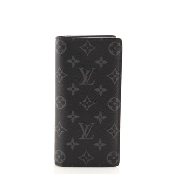 Louis Vuitton Brazza Wallet Monogram Eclipse Canvas
