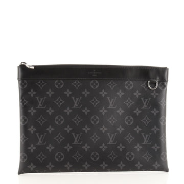 Louis Vuitton Discovery Pochette Monogram Eclipse Canvas GM