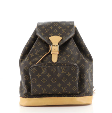 Louis Vuitton Vintage Montsouris Backpack Monogram Canvas GM