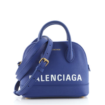 Balenciaga Logo Ville Bag Leather XXS