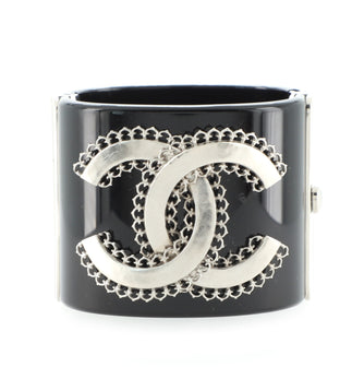 Chanel CC Cuff Bracelet Resin with Metal