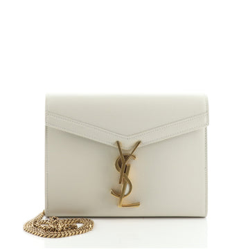 Saint Laurent Cassandra Chain Wallet Leather Mini