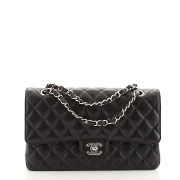 Chanel Classic Double Flap Bag Quilted Caviar Medium
