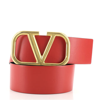 Valentino VLogo Reversible Belt Leather Extra Wide