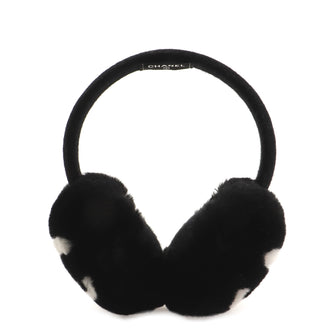 Chanel CC Earmuffs Shearling and Cashmere