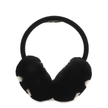 Chanel CC Earmuffs Shearling and Cashmere
