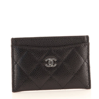 Chanel Classic Card Holder Quilted Caviar