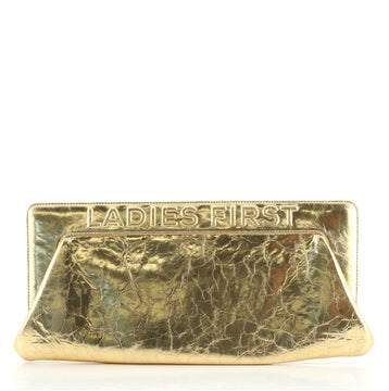 Chanel Evening in The Street 5X5=CC Clutch Metallic Distressed Lambskin