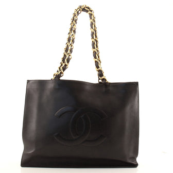 Chanel Vintage CC Chain Tote Lambskin XL