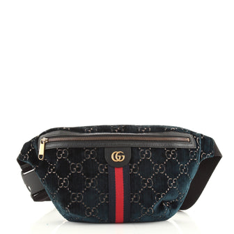 Gucci Ophidia Zip Belt Bag GG Velvet