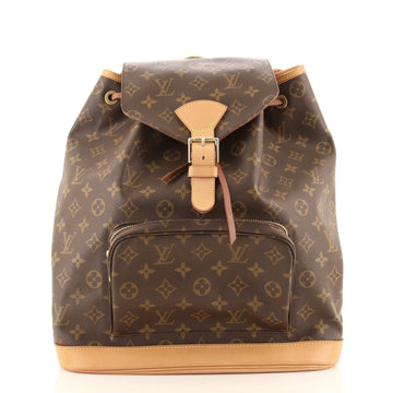 Louis Vuitton Vintage Montsouris Backpack Monogram Canvas GM