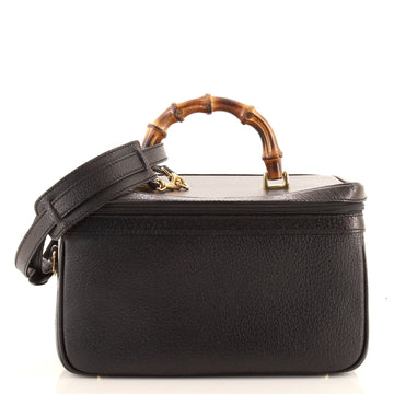 Gucci Vintage Bamboo Vanity Case Leather Medium