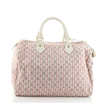 Louis Vuitton Speedy Handbag Mini Lin Croisette 30