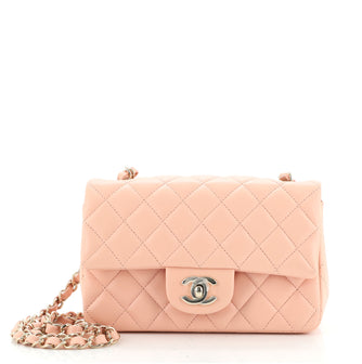 Chanel Classic Single Flap Bag Quilted Lambskin Mini