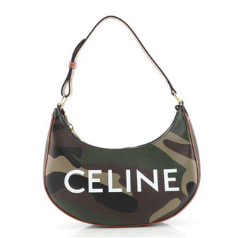 Celine Ava Bag Camouflage Coated Canvas