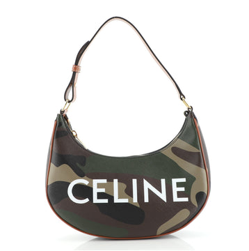 Celine Ava Bag Camouflage Coated Canvas