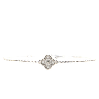 Van Cleef & Arpels Sweet Alhambra Bracelet 18K White Gold and Diamonds