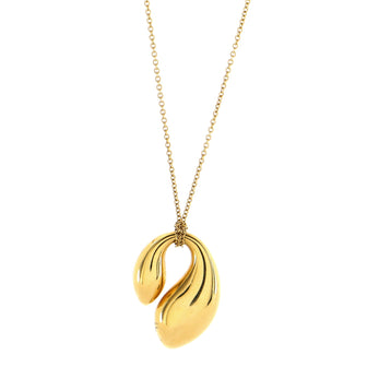 Tiffany & Co. Double Teardrop Necklace 18K Yellow Gold