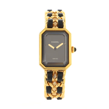 Chanel Premiere Rock Quartz Watch Plated Metal and Leather 20