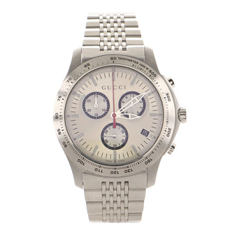 Gucci G-Timeless Chronograph Quartz Watch Stainless Steel 44