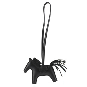 Hermes So Black GriGri Rodeo Bag Charm Leather PM