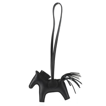 Hermes So Black GriGri Rodeo Bag Charm Leather PM