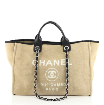 Chanel Deauville Tote Canvas Medium