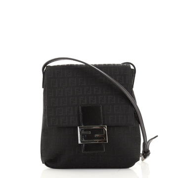 Fendi Vintage Flap Crossbody Bag Zucchino Canvas Small
