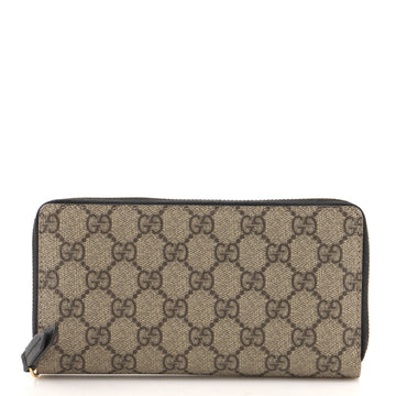 Gucci Zip Around Wallet GG Coated Canvas Long