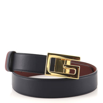 Gucci Square G Buckle Reversible Belt Leather Medium