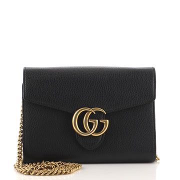 Gucci GG Marmont Chain Wallet Leather Mini