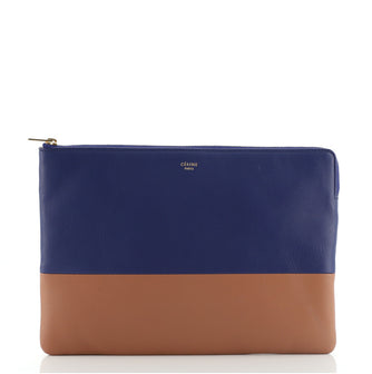 Celine Solo Pouch Bicolor Leather