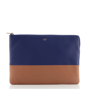 Celine Solo Pouch Bicolor Leather