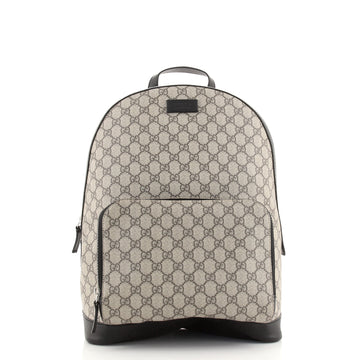 Gucci Zip Pocket Backpack GG Coated Canvas Medium