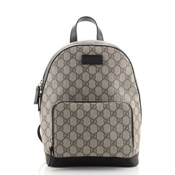Gucci Zip Pocket Backpack GG Coated Canvas Small