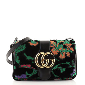 Gucci Arli Shoulder Bag Jacquard and Velvet Small