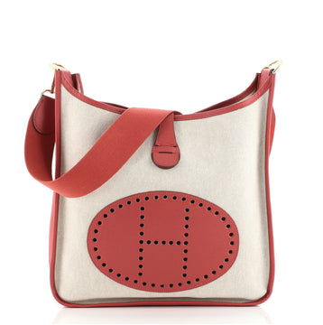 Hermes Evelyne Bag Gen I Toile and Leather PM