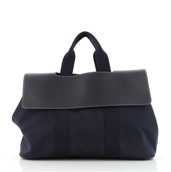 Hermes Valparaiso Bag Toile and Leather MM