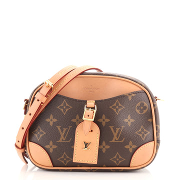 Louis Vuitton Deauville Handbag Monogram Canvas Mini