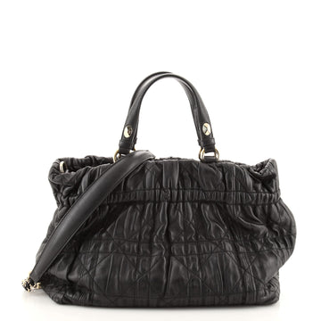 Christian Dior Delices Tote Cannage Quilt Leather Medium