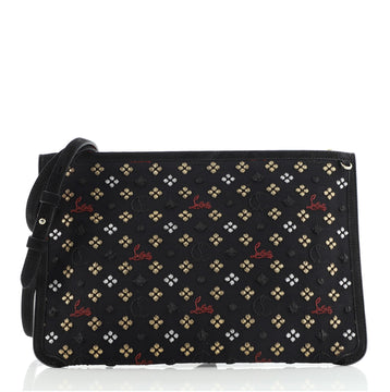 Christian Louboutin Loubiclutch Embellished Canvas