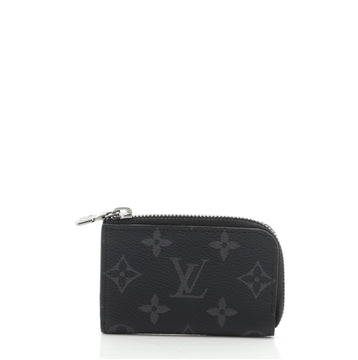 Louis Vuitton Zip Coin Purse Monogram Eclipse Canvas