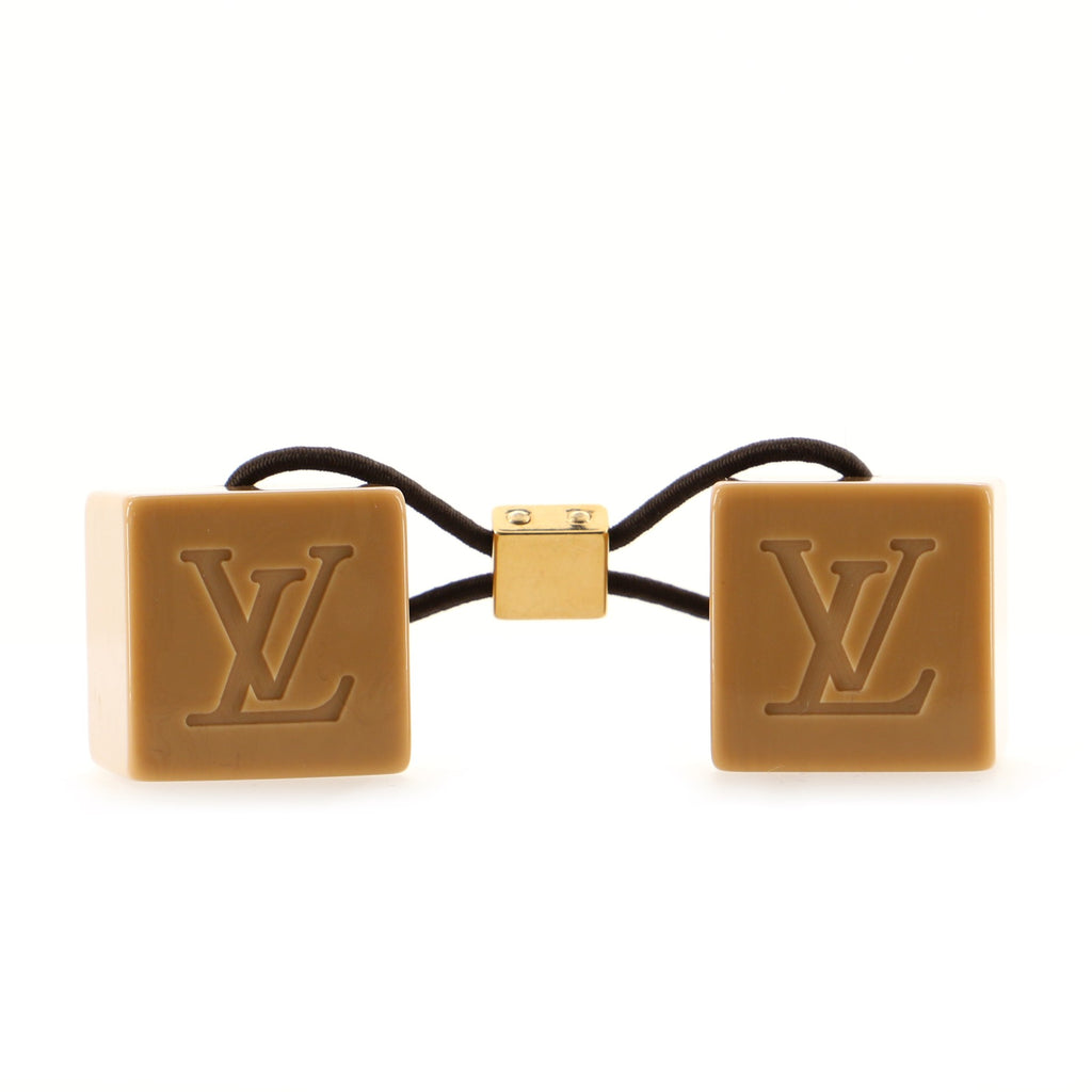 Louis Vuitton Cube Hair Ties Set Resin Brown 64092141