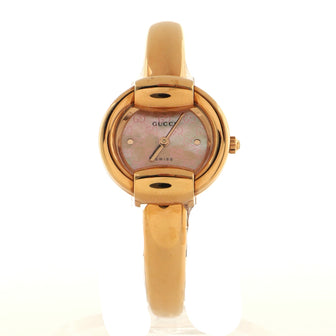 Gucci 1400L Quartz Watch Plated Stainless Steel and GG Mother of Pearl 25