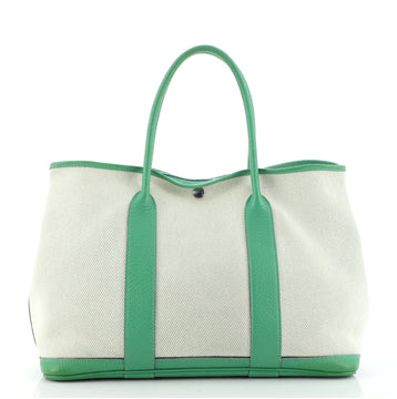 Hermes Garden Party Tote Toile and Leather 36