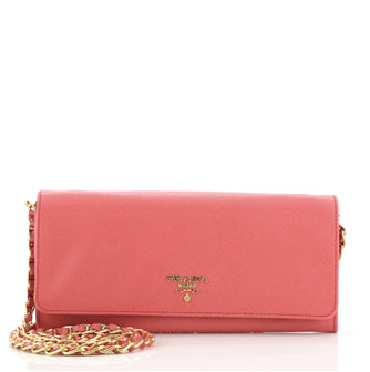 Prada Wallet on Chain Saffiano Leather