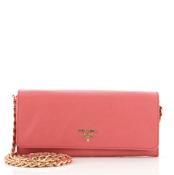 Prada Wallet on Chain Saffiano Leather