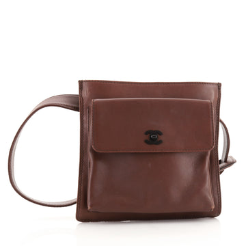 Chanel Vintage Front Pocket Waist Bag Leather Small