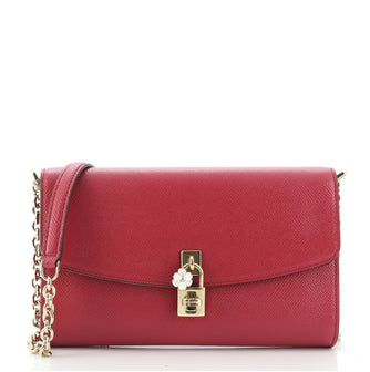 Dolce & Gabbana Dolce Chain Clutch Leather Small