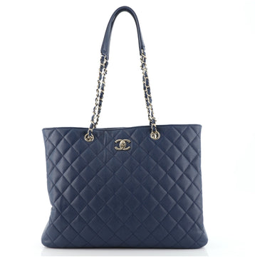 Chanel Classic CC Shopping Tote Quilted Caviar Large